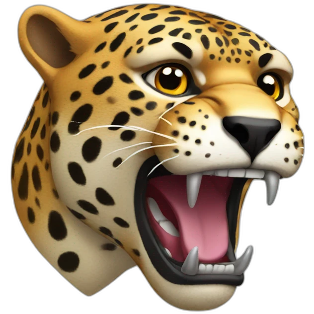 the angry jaguar emoji