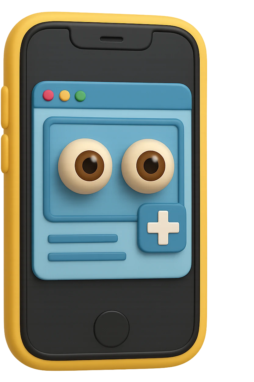 emoji 3d stile iphone di schermo di pc medico con occhi 3d emoji