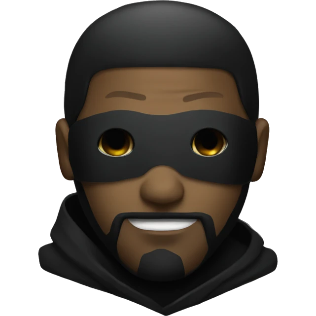 ghostface with black clothes emoji