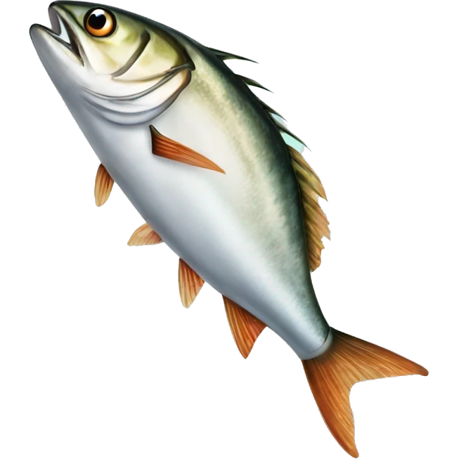 a single mackerel fish emoji