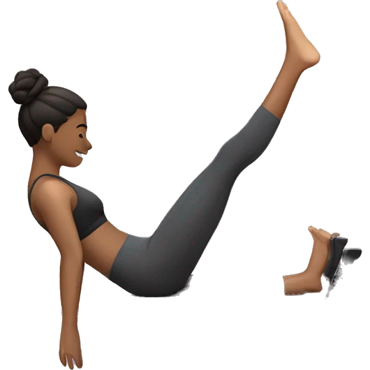 Person (no gender) doing pilates reformer emoji