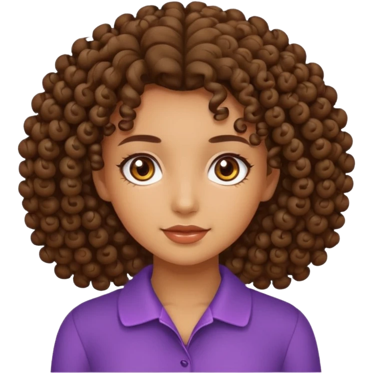 Girl with Curls emoji