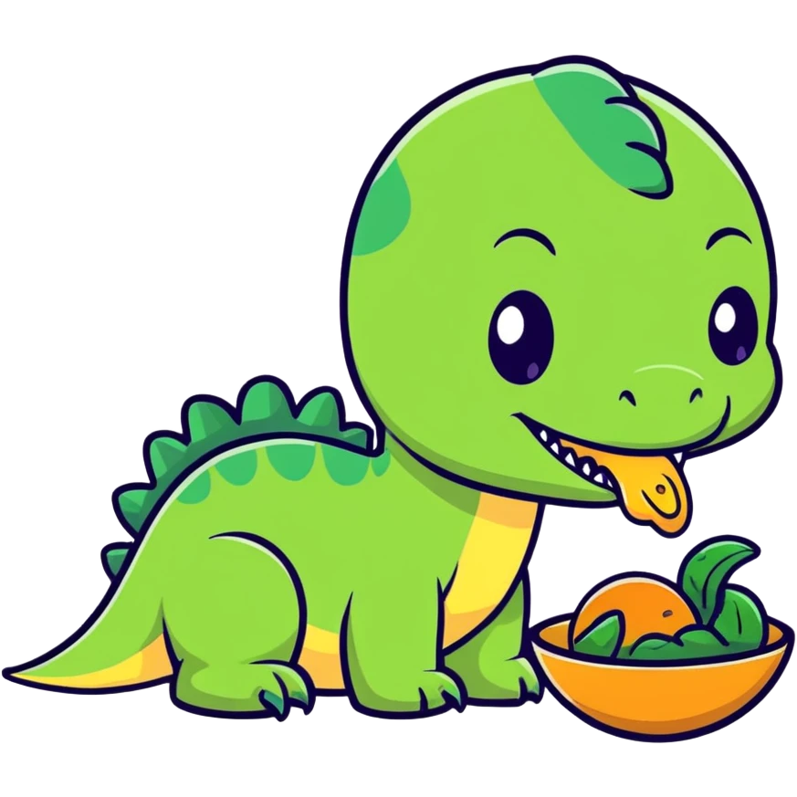 Baby eatin dinosaur  emoji