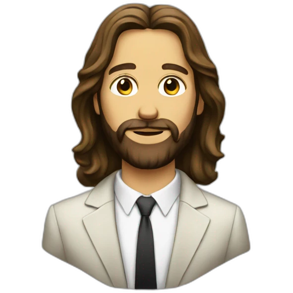 Jesus in suit emoji