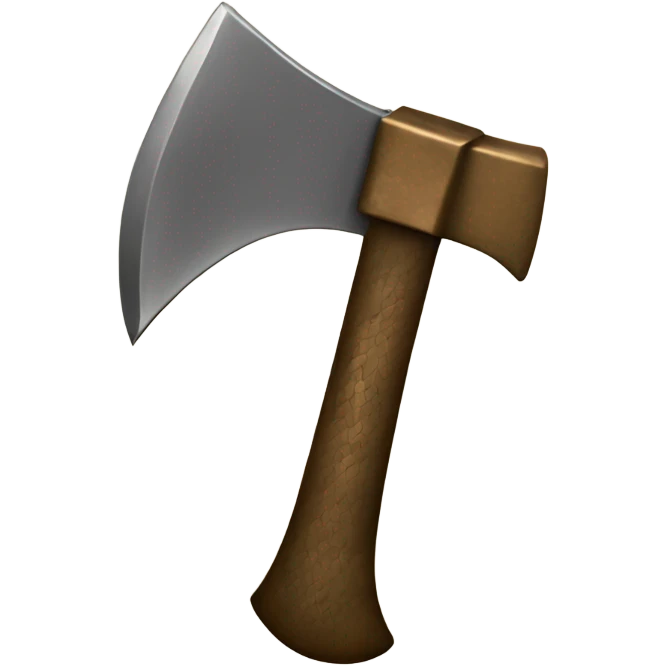 1 axe made of bronze emoji
