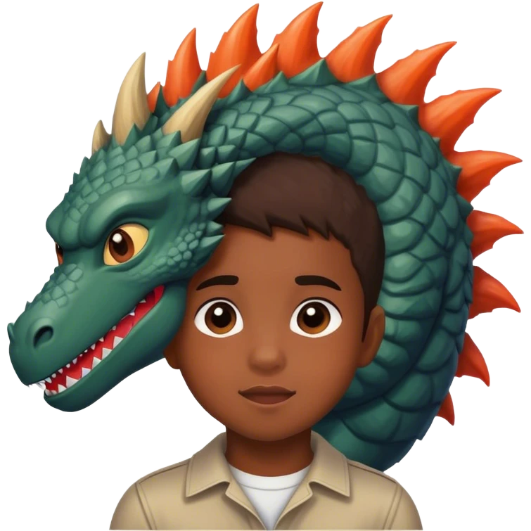 Kid that loves Godzilla  emoji