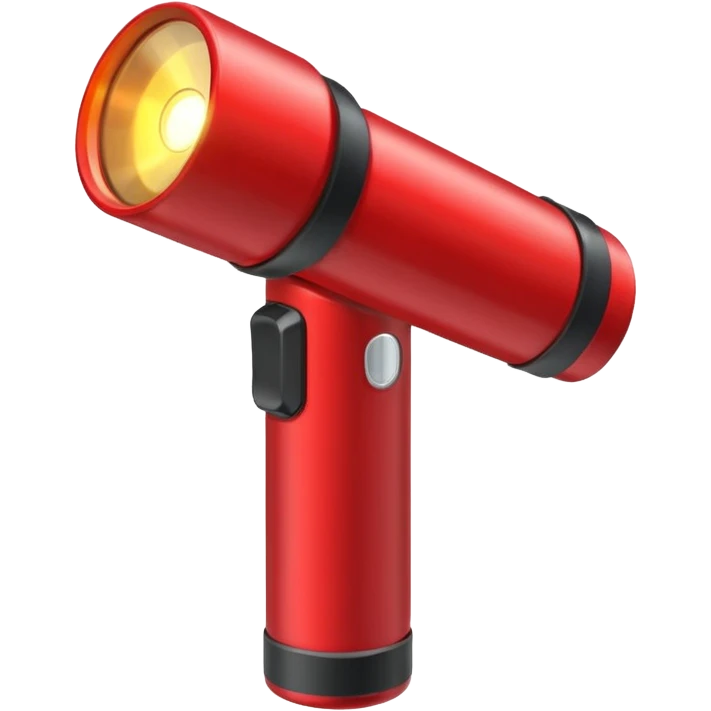 red flashlight emoji
