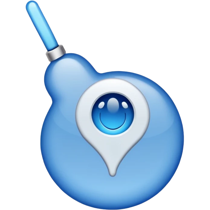 white tick with a blue background in a round shape emoji