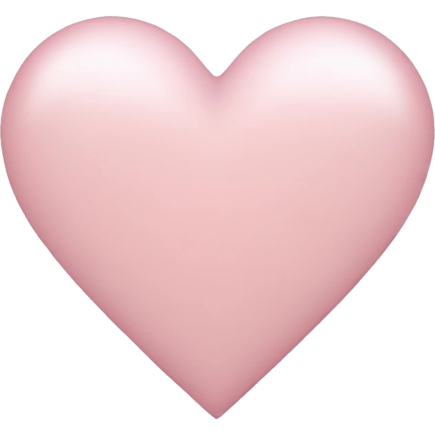 light pink heart emoji