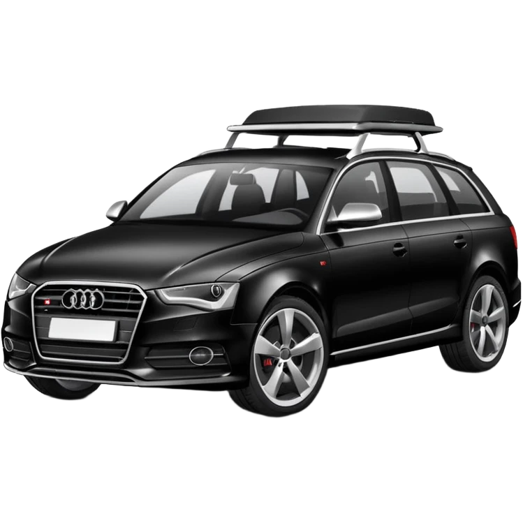 Audi car black wagon emoji