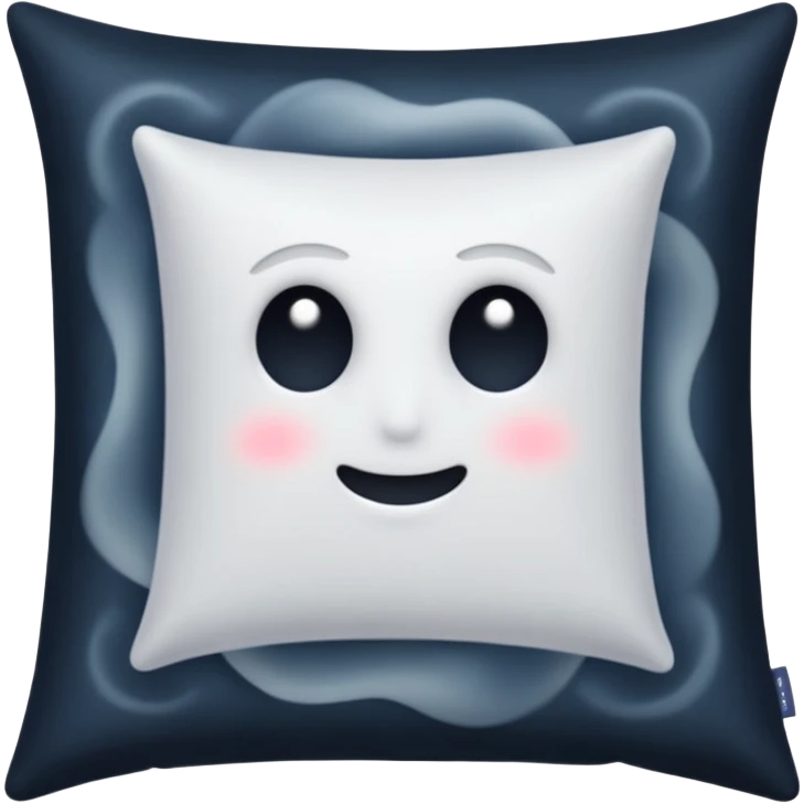 a pillow with dark aura coming out of it  emoji