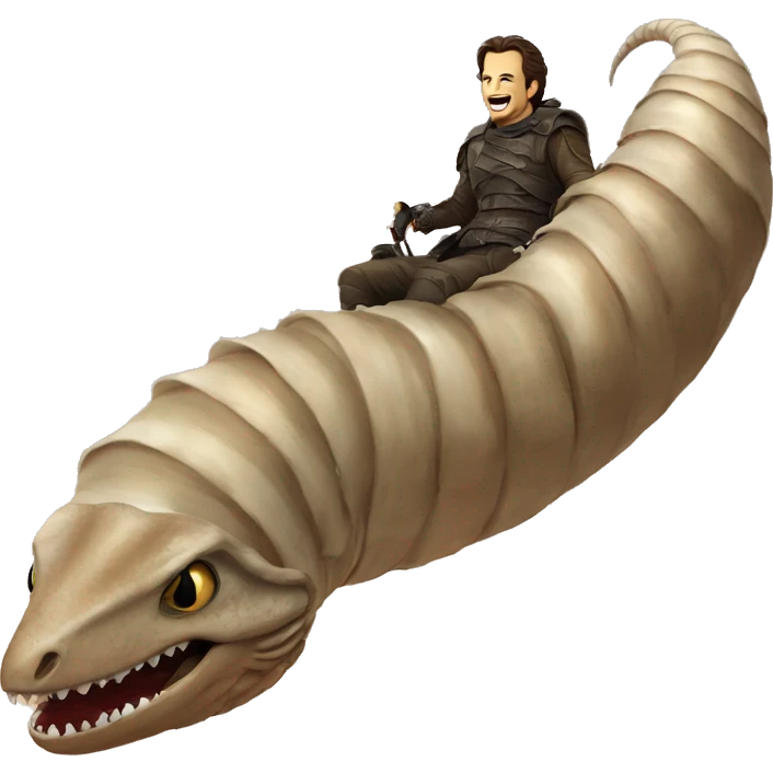 paul atreides riding sandworm emoji