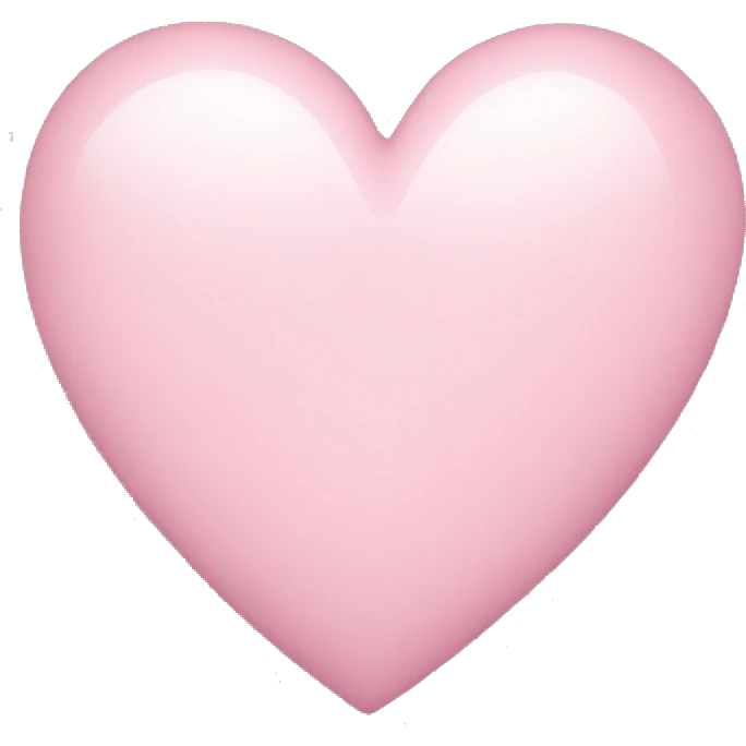 light pink heart with stars emoji