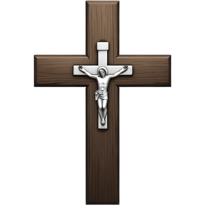 Create more catholic cross emojis more simple and clean but now Catholic  keep it black and white emoji