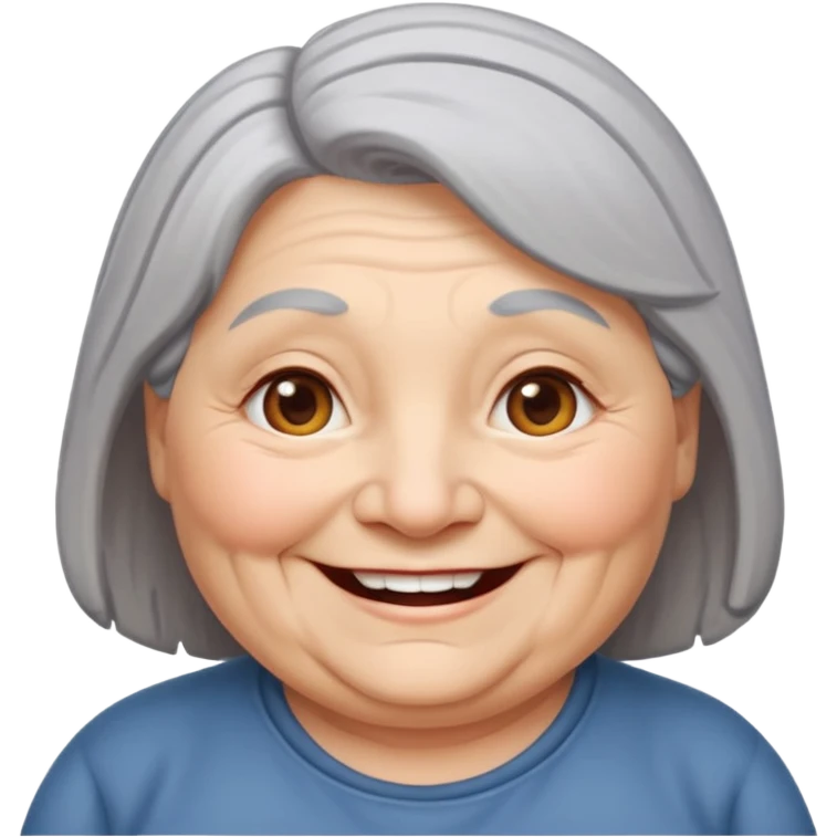 chubby old woman  emoji