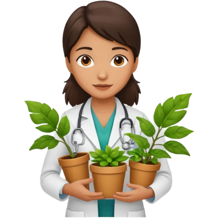 girl doctors Carrying Plants emoji