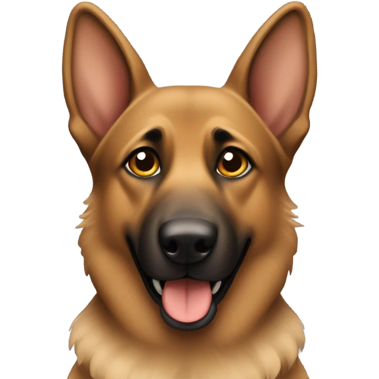 brown german shepherd emoji