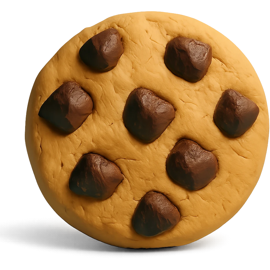 chunky chocolate chip cookie emoji