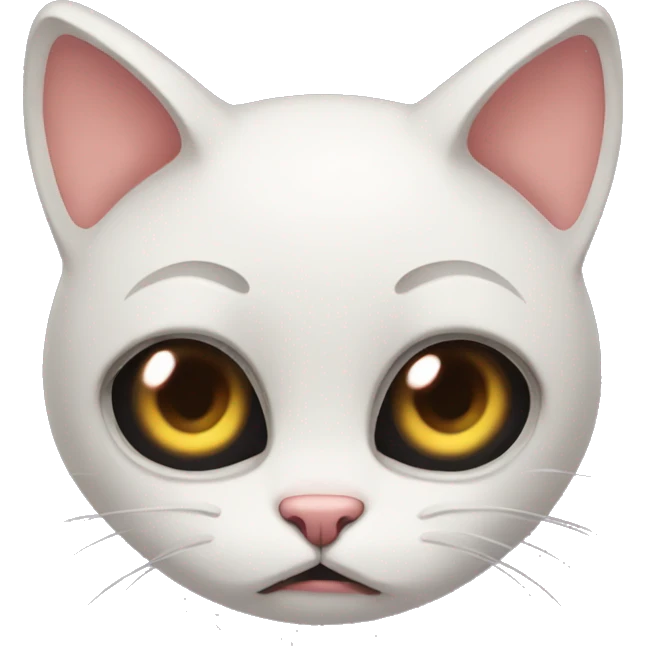 sad cat with heart eyes emoji