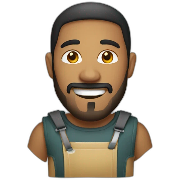 Majid with grill emoji