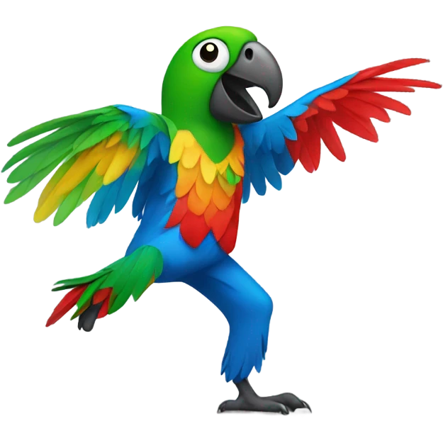 Dancing parrot emoji