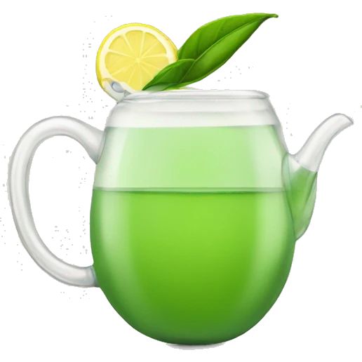 Green tea with lemon  emoji