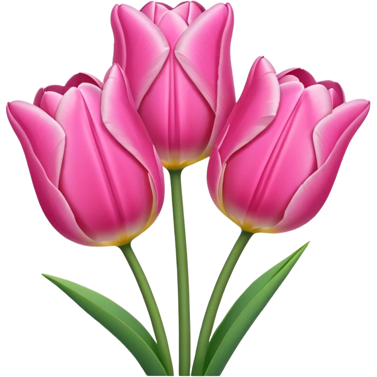 Pink tulips emoji