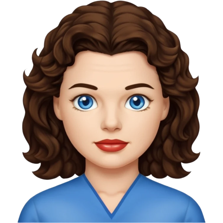 Heather Langenkamp with blue eyes emoji