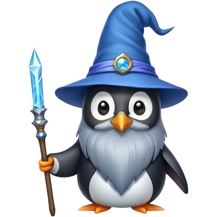 Penguin Wizard emoji