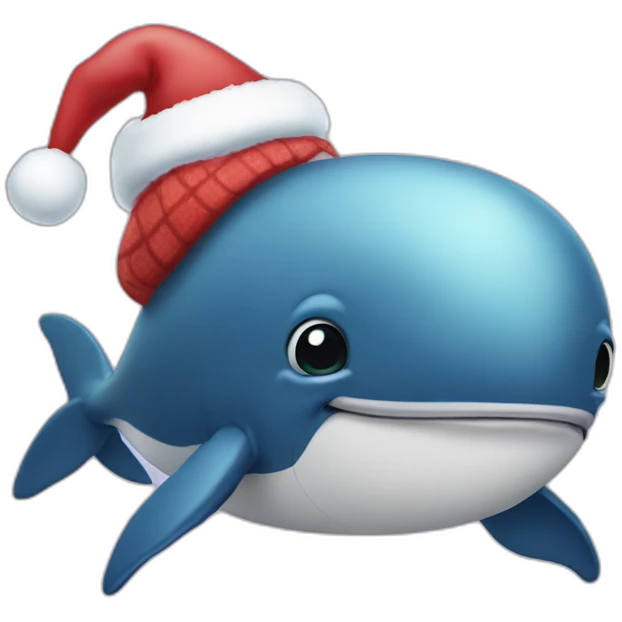 christmas whale emoji