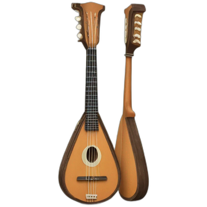 russian Folk Instrument Balalaika 3 string instead emoji