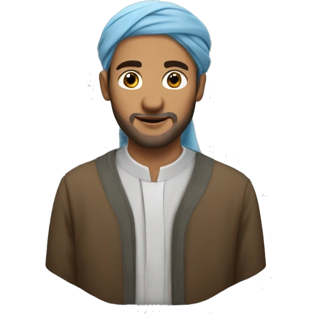 un homme musulman qui prie  emoji