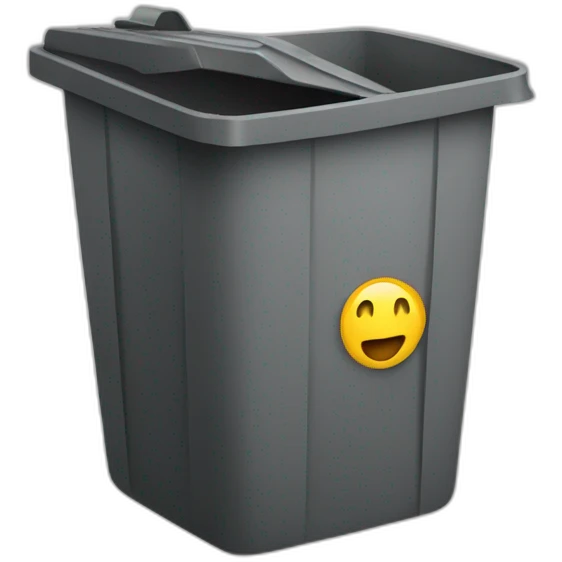 audio in the trash bin emoji