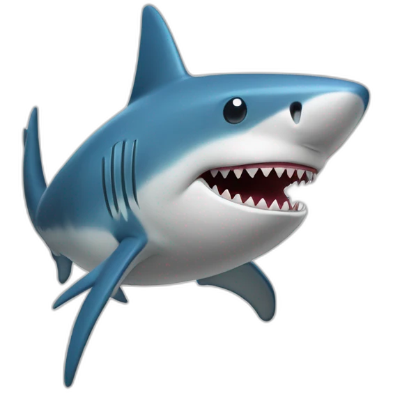 Requin avec étoile  emoji