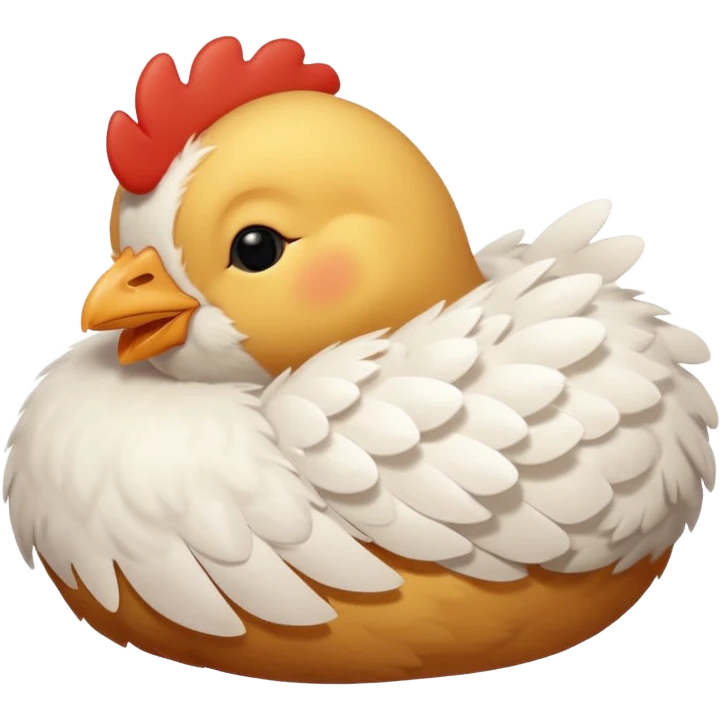 little chicken sleeping  emoji