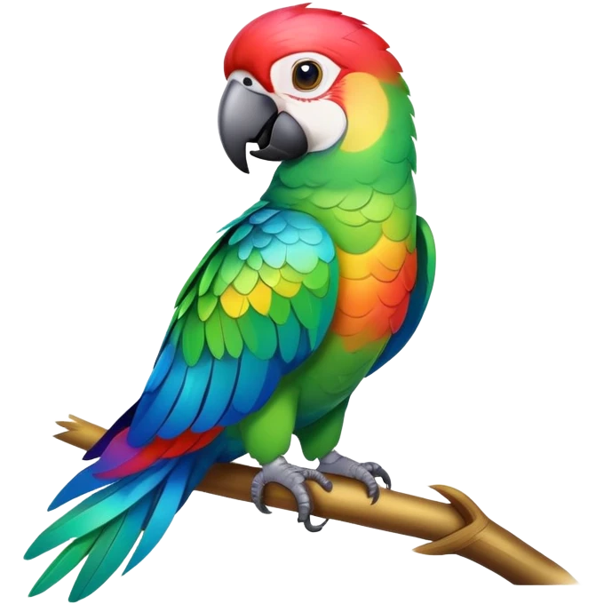 colorful parrot emoji