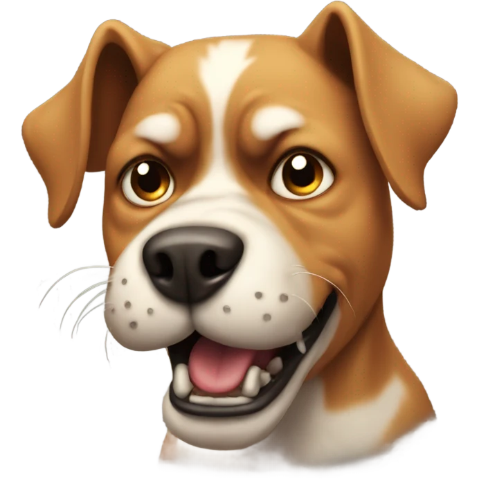 Angry dog emoji