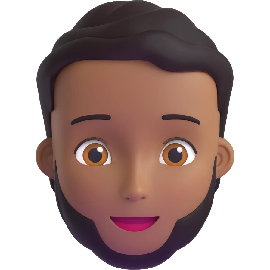 person avatar with a friendly expression emoji