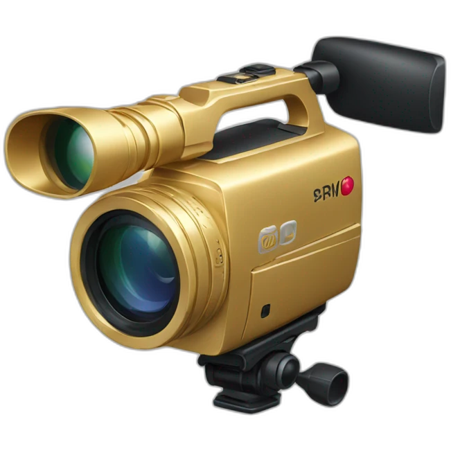 Video camera gold  emoji