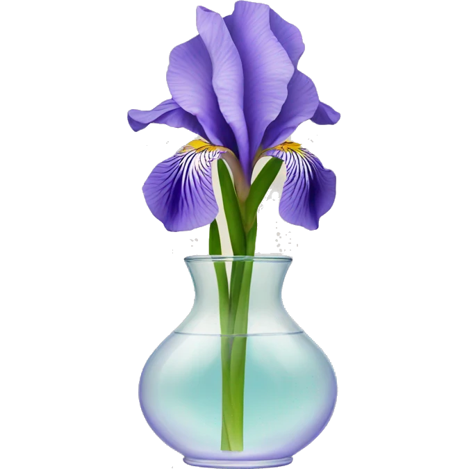 Iris flower in a vase emoji
