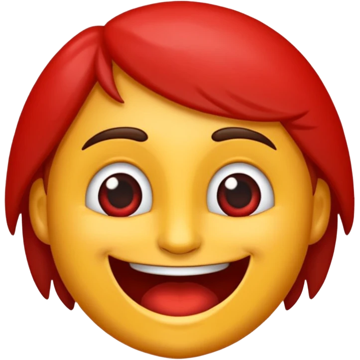 paresseux avec une crête rouge qui rigole avec lol écrit dessus emoji
