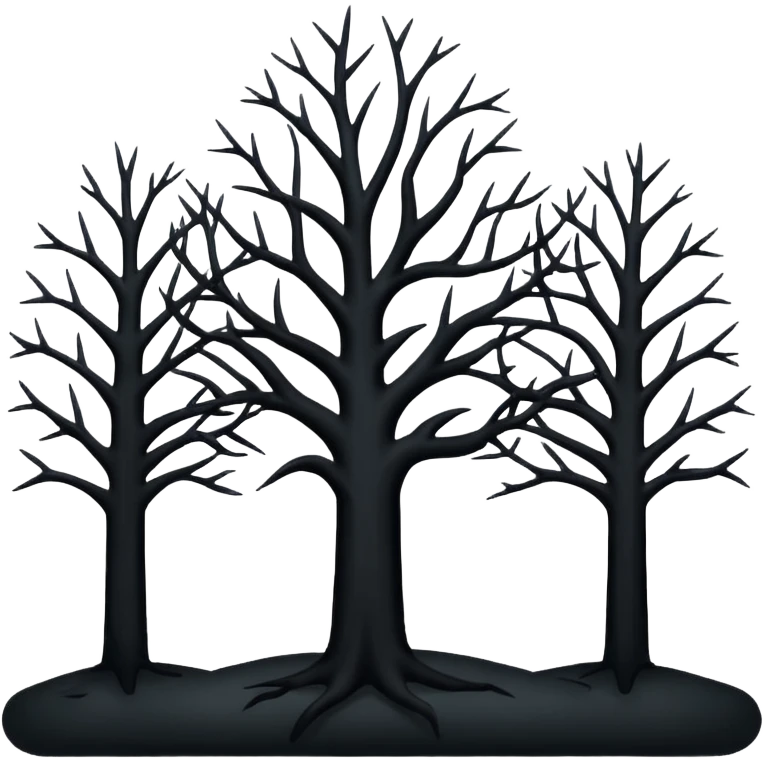 dark trees  emoji
