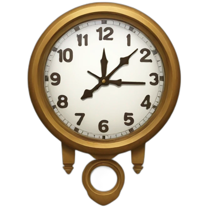 clock look side emoji