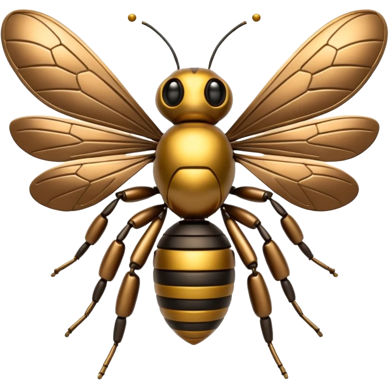 mechanical bee with wings emoji