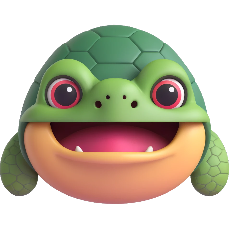 the face of the red ninja turtle  emoji