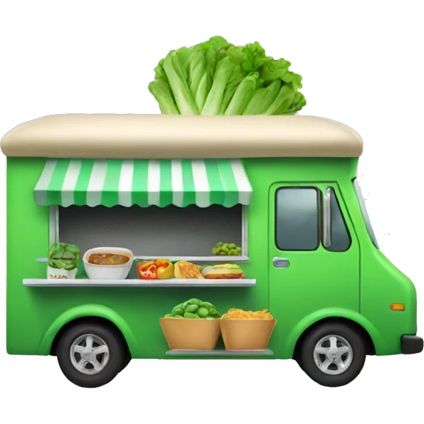 green Food truck emoji