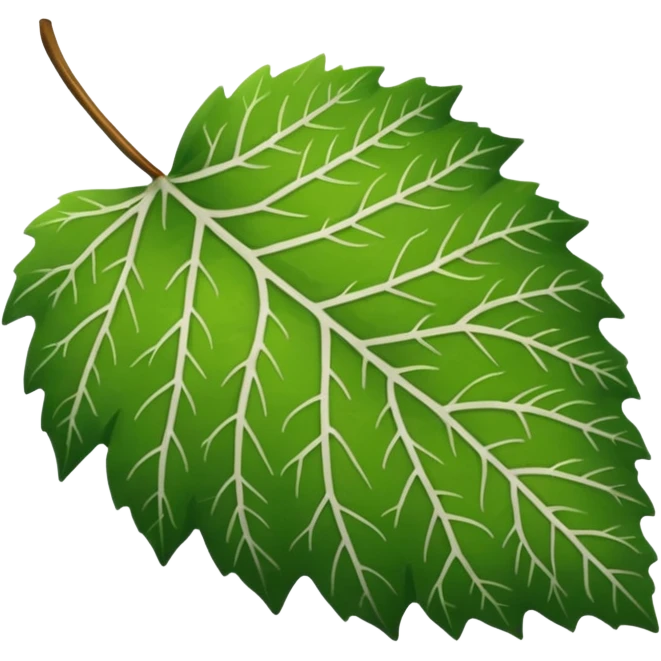 green birch leaf  emoji