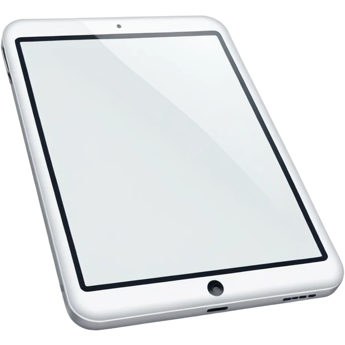 one white tablet emoji