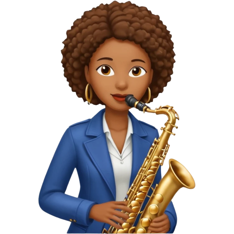 black woman Street Musician emoji