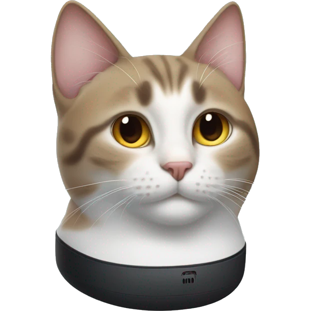 cat with airpods max emoji
